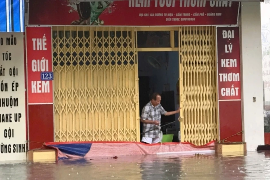 Quảng Ninh mưa lớn gây ngập diện rộng