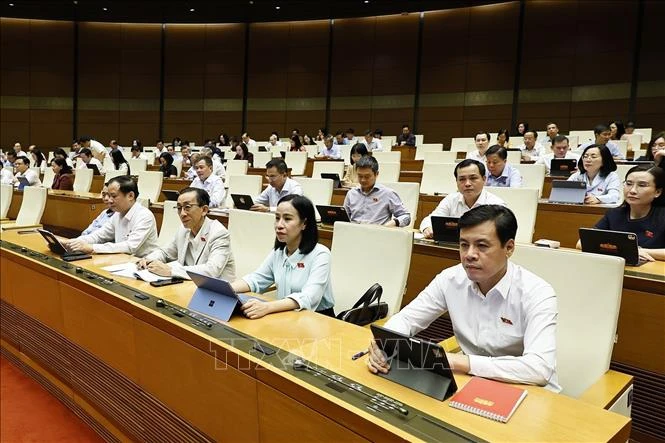 Quốc hội nghe trình bày Tờ trình, báo cáo thẩm tra về các dự án luật Quốc hội nghe trình bày Tờ trình, báo cáo thẩm tra về các dự án luật