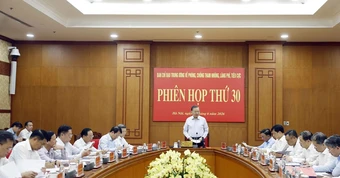 Quy định mới về bộ máy của Ban Chỉ đạo Trung ương về phòng, chống tham nhũng