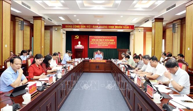 Quyết định kiểm tra, giám sát công tác cán bộ với Ban Thường vụ Tỉnh ủy Cao Bằng, Tuyên Quang