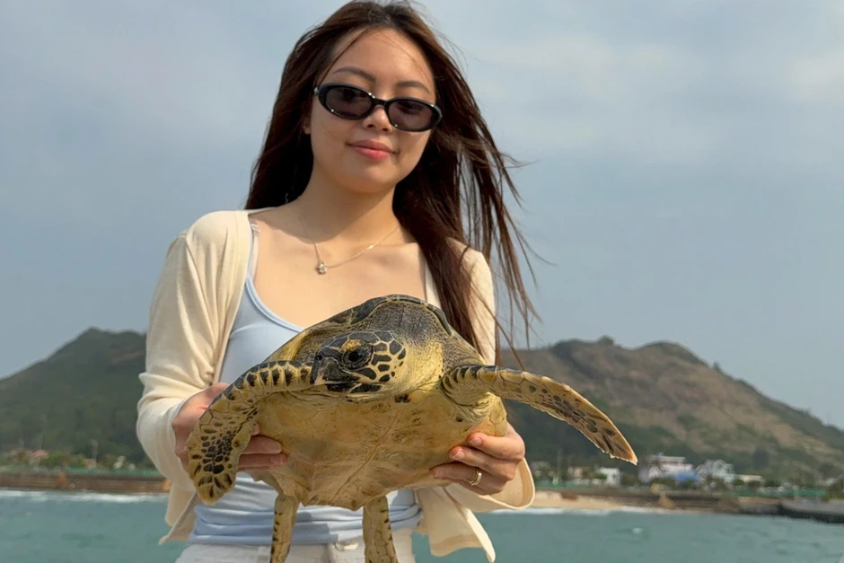 Rùa quý hiếm liên tục mắc “lưới ma” Rùa quý hiếm liên tục mắc “lưới ma”