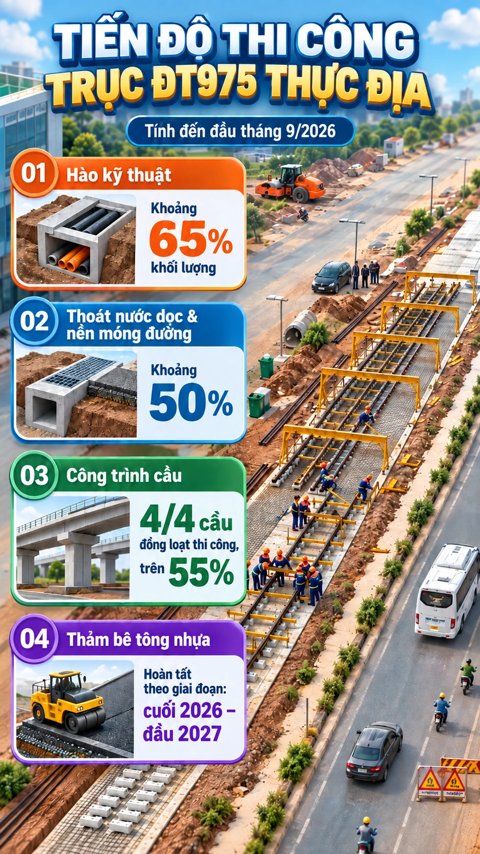 'Soi' đại lộ 10 làn xe, rộng 62m đẹp như mơ sắp phục vụ sự kiện VVIP 2027 của Việt Nam 'Soi' đại lộ 10 làn xe, rộng 62m đẹp như mơ sắp phục vụ sự kiện VVIP 2027 của Việt Nam