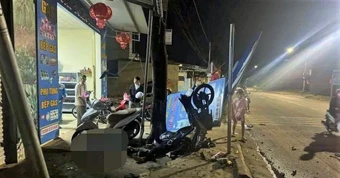 Tai nạn xe máy nghiêm trọng ở Đắk Lắk khiến hai thanh niên thương vong