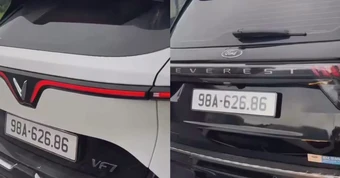 Tài xế Bắc Ninh bị phạt 40 triệu đồng vì gắn biển số giả ' phát lộc '