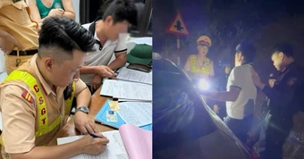 Tài xế Tuyên Quang né kiểm tra nồng độ cồn bằng cách nằm ngủ trong xe