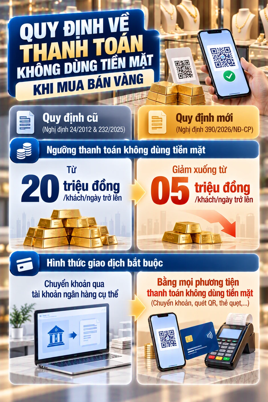Tất cả người dân có mua bán vàng chú ý quy định mới nhất đã áp dụng từ 16/10