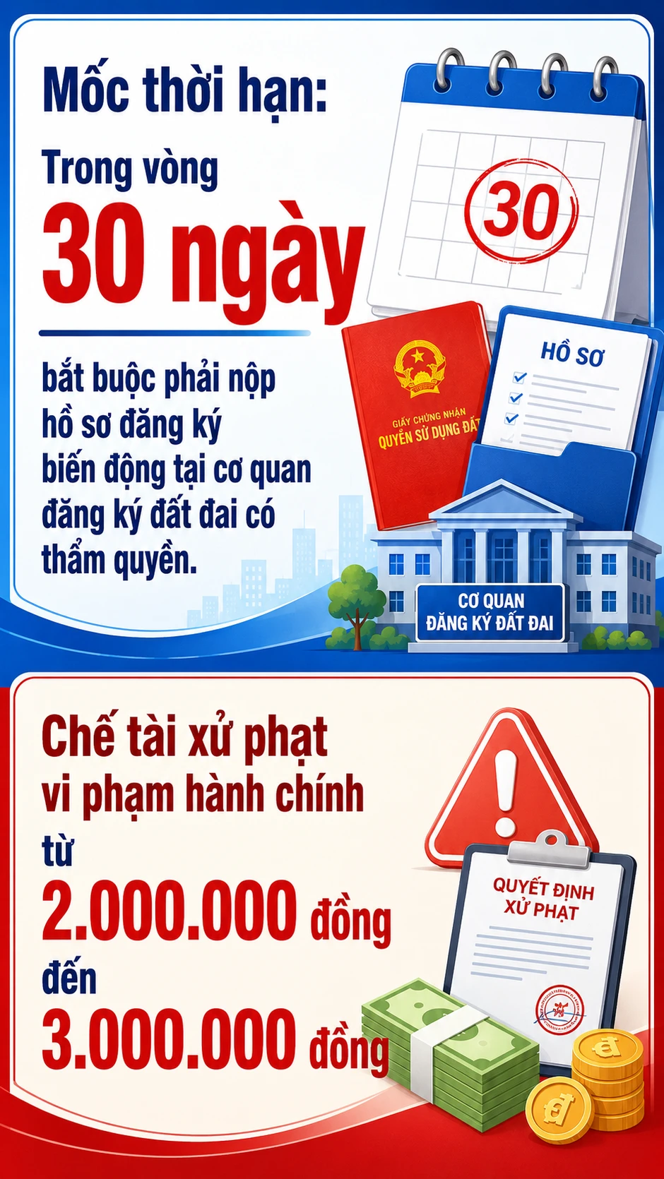 Tất cả người dân có sổ đỏ chú ý mức phạt hàng chục triệu đồng đã áp dụng