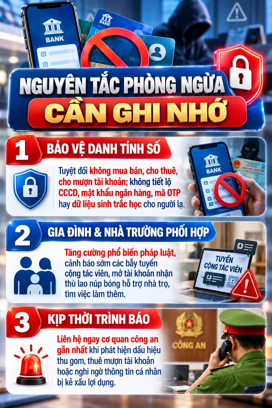 Tất cả người dân có tài khoản ngân hàng chú ý công an sẽ liên tục điều tra các giao dịch chuyển khoản này Tất cả người dân có tài khoản ngân hàng chú ý công an sẽ liên tục điều tra các giao dịch chuyển khoản này