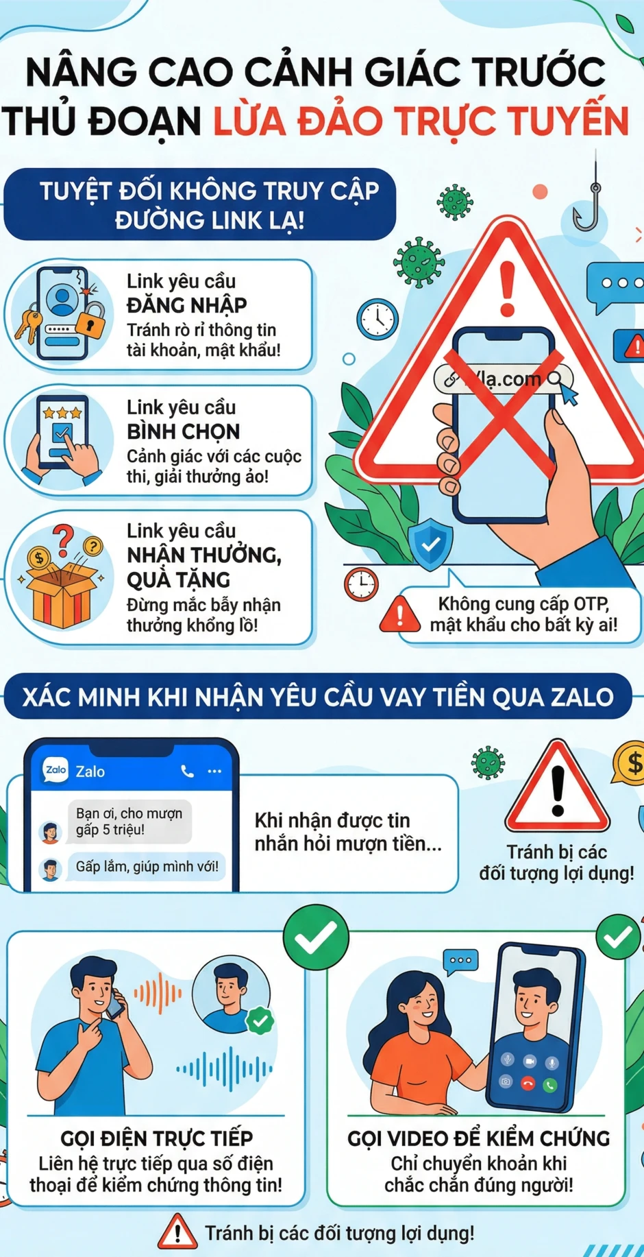 Tất cả người dân có tài khoản Zalo chú ý: Nhận được tin nhắn nội dung này cần gọi điện lại ngay Tất cả người dân có tài khoản Zalo chú ý: Nhận được tin nhắn nội dung này cần gọi điện lại ngay