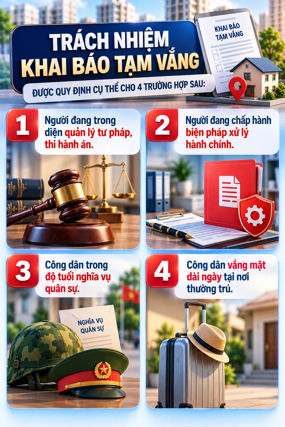 Tất cả người dân có tạm trú, tạm vắng chú ý quy định phạt tiền tới 1 triệu đồng