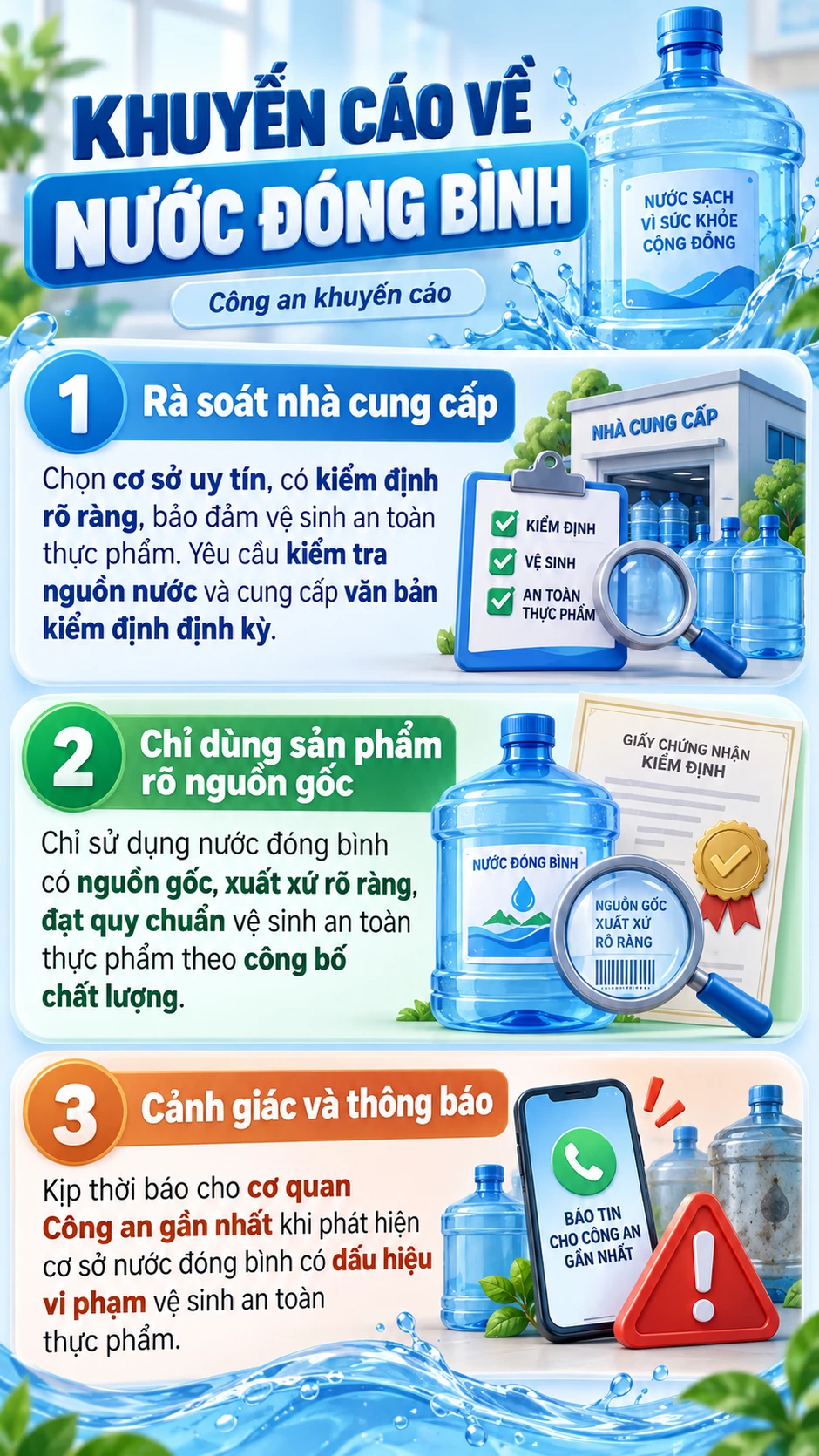 Tất cả người dân đang dùng nước đóng bình chú ý thông báo mới nhất từ công an Tất cả người dân đang dùng nước đóng bình chú ý thông báo mới nhất từ công an