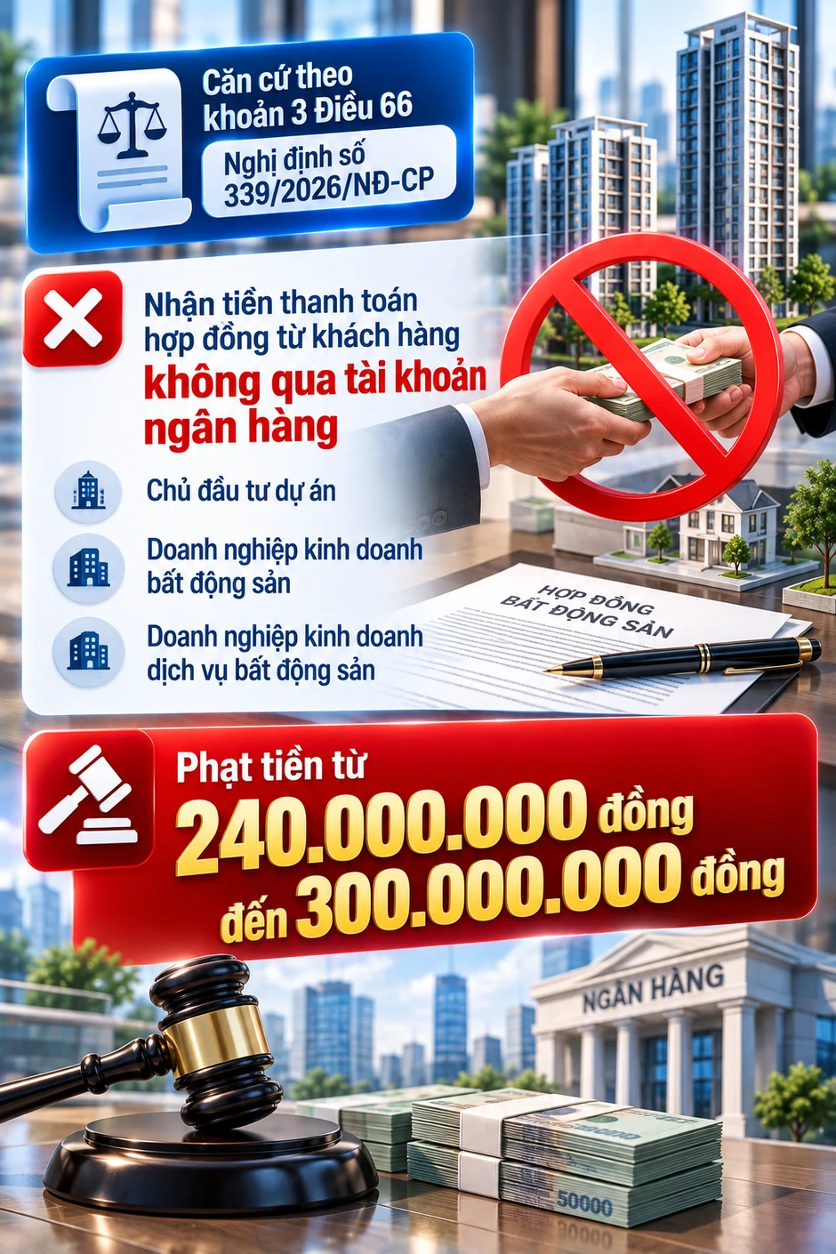 Tất cả người dân mua bán bất động sản chú ý mức phạt tới 300 triệu đồng Tất cả người dân mua bán bất động sản chú ý mức phạt tới 300 triệu đồng