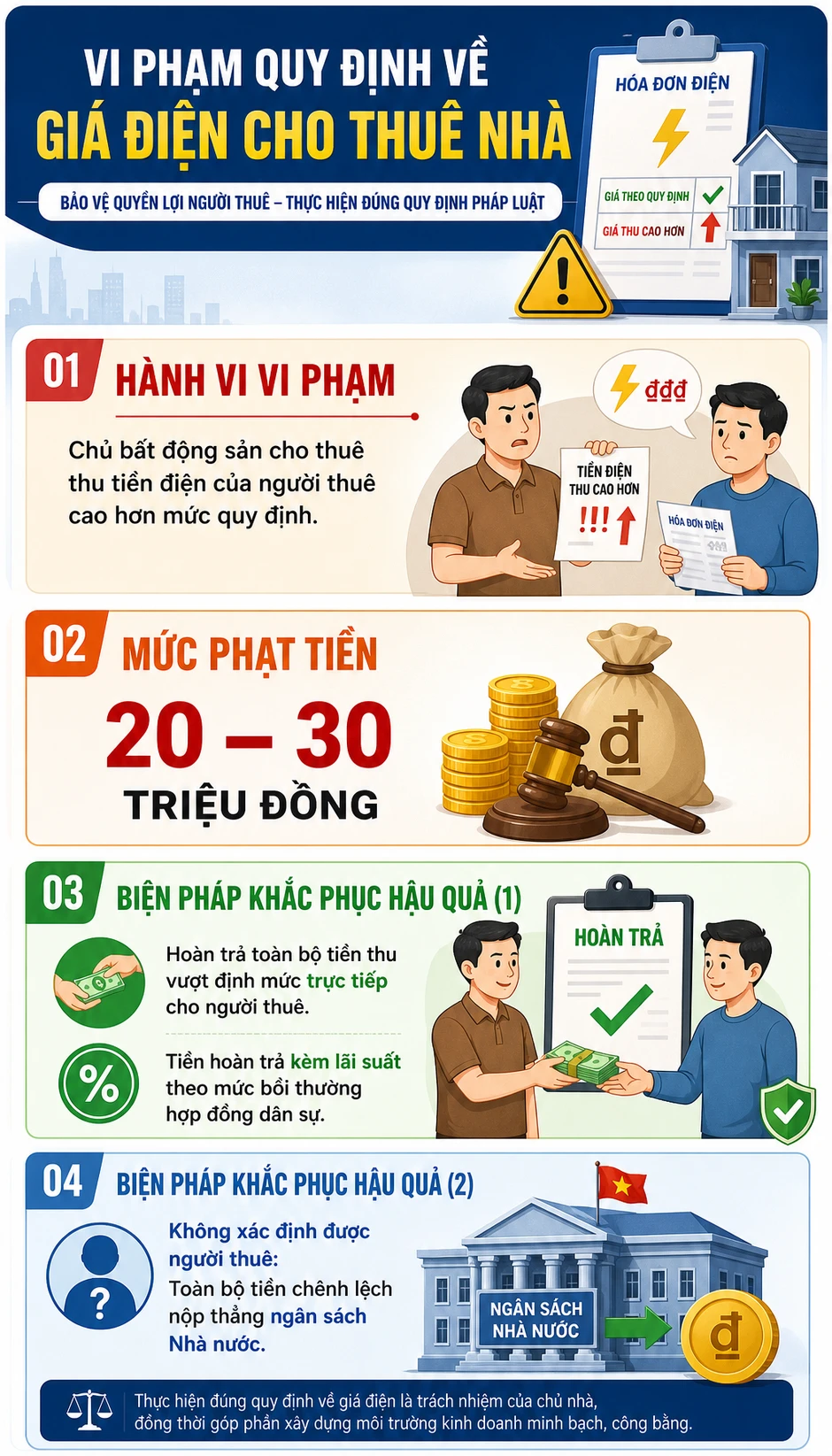 Tất cả người thuê và cho thuê nhà chú ý quy định về thu tiền điện mới nhất 2026 Tất cả người thuê và cho thuê nhà chú ý quy định về thu tiền điện mới nhất 2026