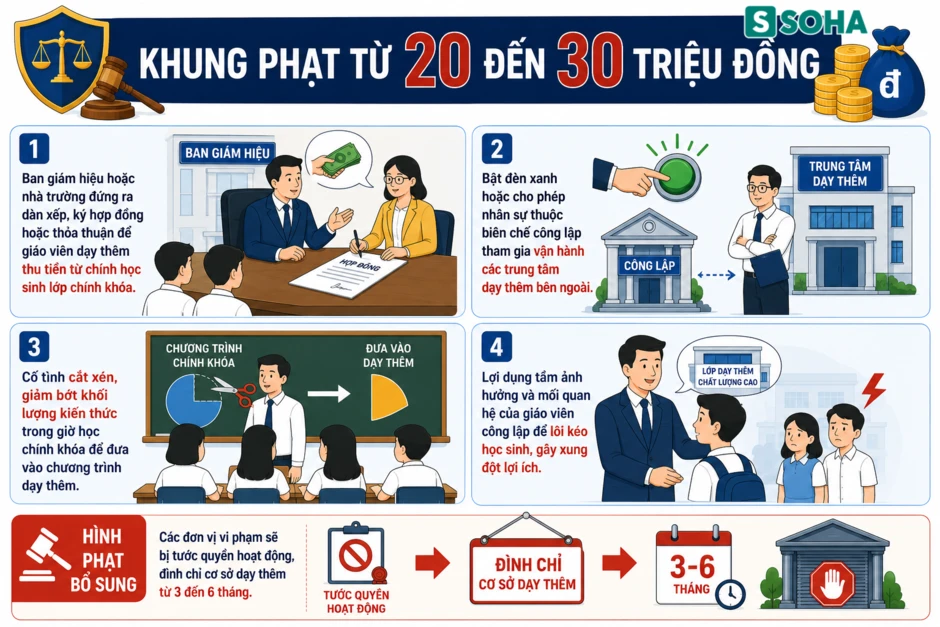 Tất cả nhà trường, giáo viên, phụ huynh, học sinh chú ý đề xuất quy định phạt đến 50 triệu đồng Tất cả nhà trường, giáo viên, phụ huynh, học sinh chú ý đề xuất quy định phạt đến 50 triệu đồng