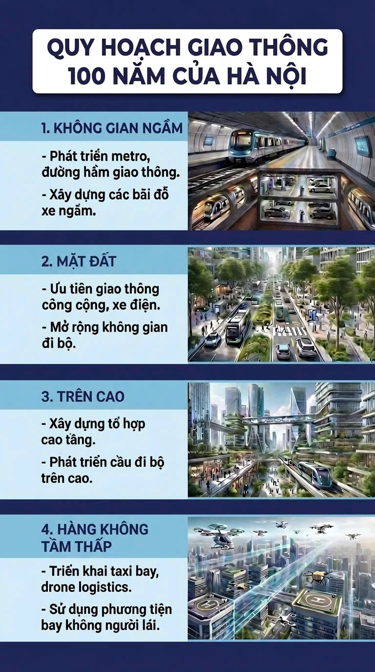 Taxi bay, drone giao hàng xuất hiện ấn tượng trong quy hoạch 100 năm của Hà Nội thế nào? Taxi bay, drone giao hàng xuất hiện ấn tượng trong quy hoạch 100 năm của Hà Nội thế nào?