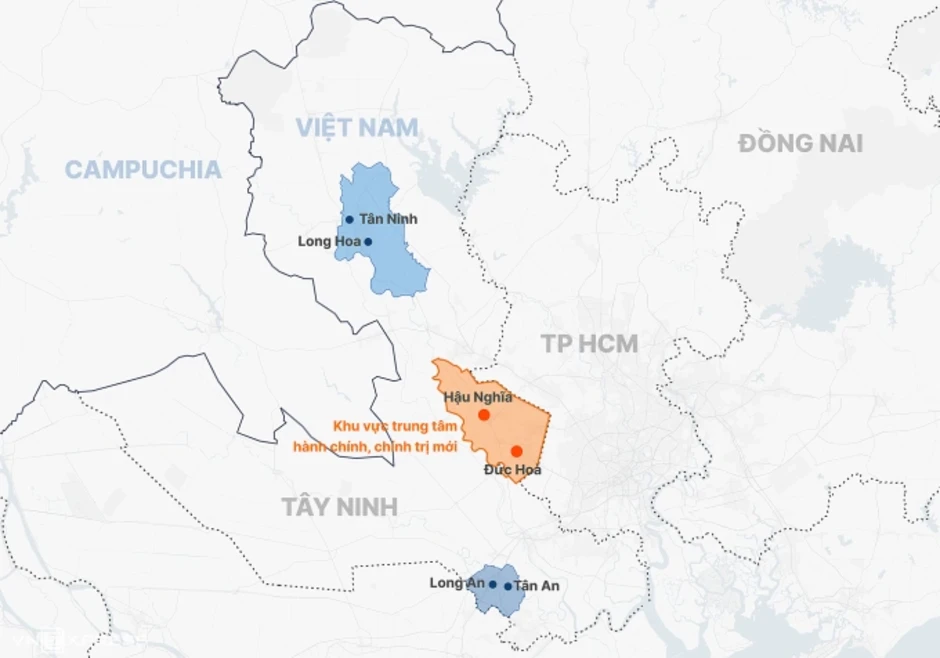 Tây Ninh quy hoạch trung tâm hành chính mới tại Đức Hòa - Hậu Nghĩa Tây Ninh quy hoạch trung tâm hành chính mới tại Đức Hòa - Hậu Nghĩa
