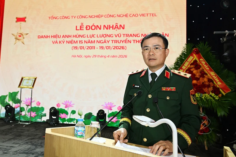 TCT Công nghiệp Công nghệ cao Viettel đón nhận danh hiệu Anh hùng Lực lượng vũ trang nhân dân TCT Công nghiệp Công nghệ cao Viettel đón nhận danh hiệu Anh hùng Lực lượng vũ trang nhân dân