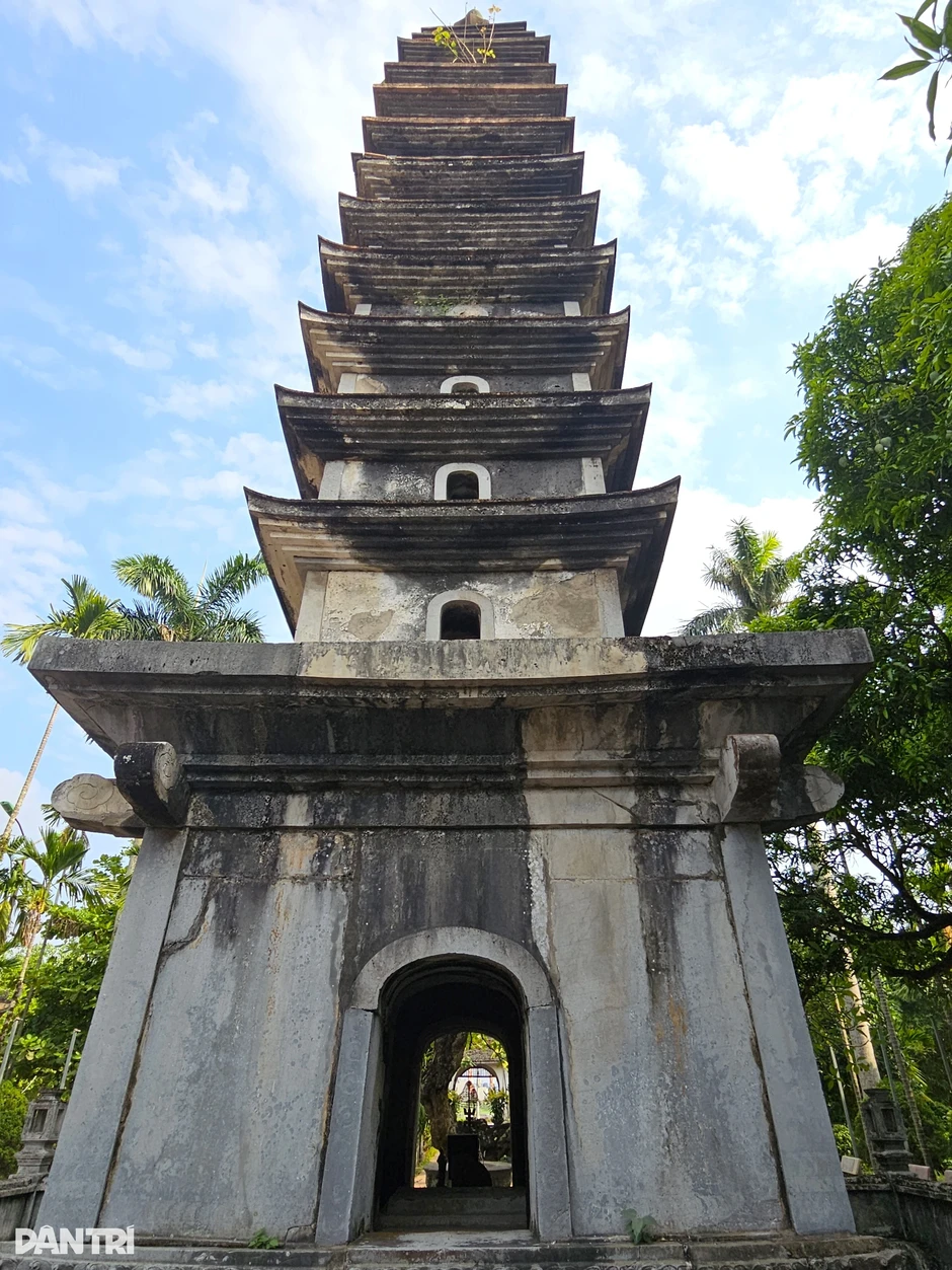 Tháp chùa Phổ Minh 700 năm tuổi in trên tờ tiền 100 đồng Tháp chùa Phổ Minh 700 năm tuổi in trên tờ tiền 100 đồng