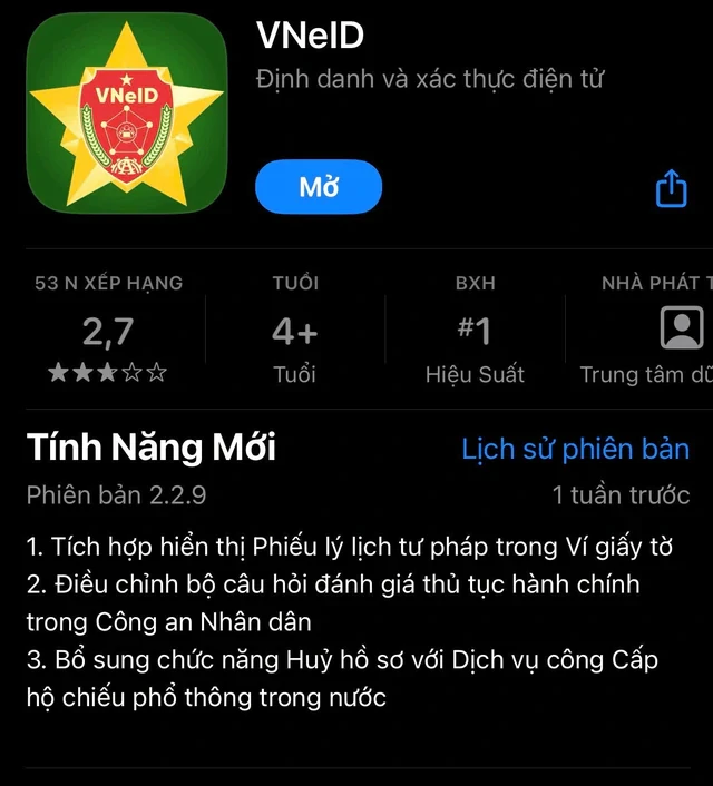 Thông báo mới tới hàng chục triệu người trên cả nước đang sử dụng VNeID Thông báo mới tới hàng chục triệu người trên cả nước đang sử dụng VNeID