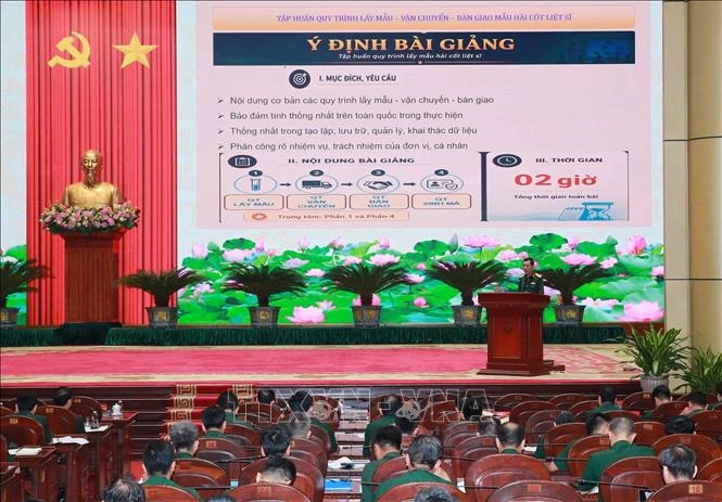Thống nhất toàn quốc về quy trình lấy mẫu, vận chuyển, bàn giao mẫu hài cốt liệt sĩ Thống nhất toàn quốc về quy trình lấy mẫu, vận chuyển, bàn giao mẫu hài cốt liệt sĩ