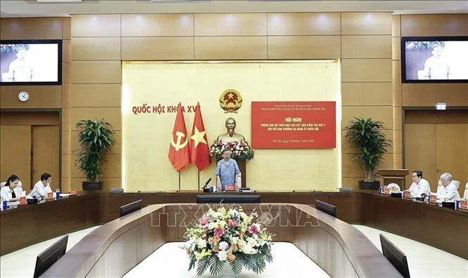 Thông qua dự thảo Báo cáo kết quả kiểm tra đợt 2 đối với Ban Thường vụ Đảng uỷ Quốc hội