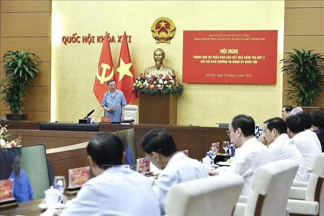 Thông qua dự thảo Báo cáo kết quả kiểm tra đợt 2 đối với Ban Thường vụ Đảng uỷ Quốc hội