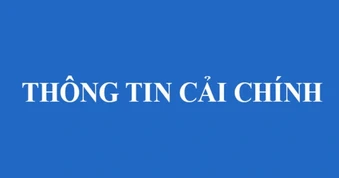 THÔNG TIN CẢI CHÍNH