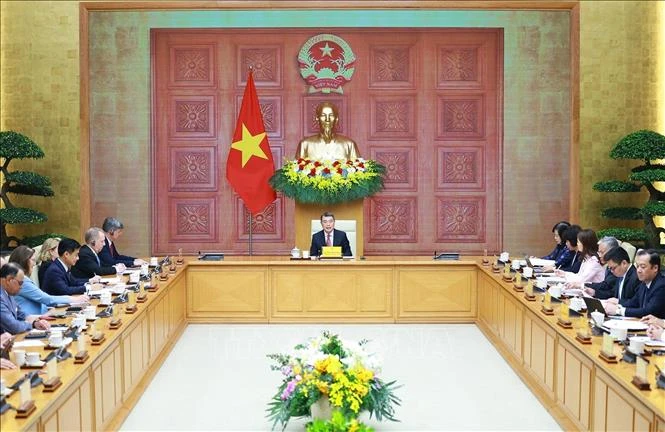 Thủ tướng làm việc với Đoàn doanh nghiệp cấp cao Hội đồng Kinh doanh Hoa Kỳ - ASEAN Thủ tướng làm việc với Đoàn doanh nghiệp cấp cao Hội đồng Kinh doanh Hoa Kỳ - ASEAN