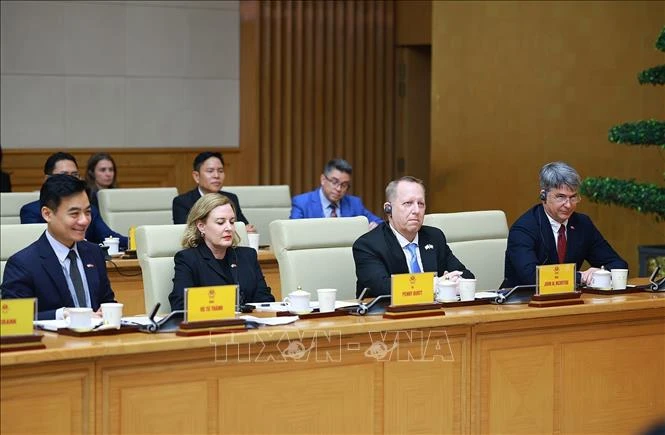 Thủ tướng làm việc với Đoàn doanh nghiệp cấp cao Hội đồng Kinh doanh Hoa Kỳ - ASEAN Thủ tướng làm việc với Đoàn doanh nghiệp cấp cao Hội đồng Kinh doanh Hoa Kỳ - ASEAN