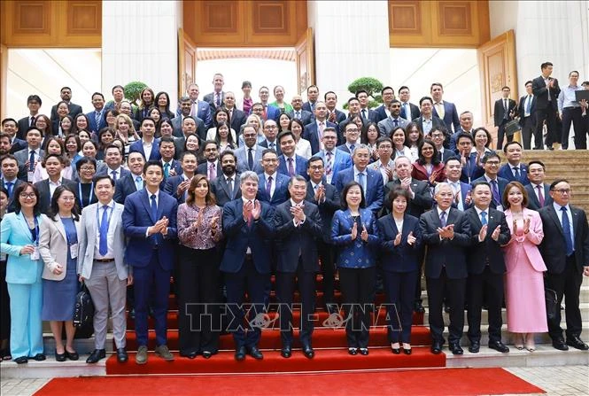Thủ tướng làm việc với Đoàn doanh nghiệp cấp cao Hội đồng Kinh doanh Hoa Kỳ - ASEAN Thủ tướng làm việc với Đoàn doanh nghiệp cấp cao Hội đồng Kinh doanh Hoa Kỳ - ASEAN