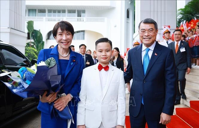 Thủ tướng Lê Minh Hưng chủ trì Lễ đón chính thức Thủ tướng Nhật Bản