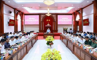 Thủ tướng Lê Minh Hưng làm việc với Ban Thường vụ Tỉnh uỷ Đồng Tháp