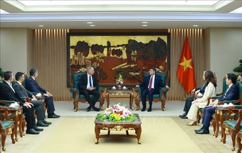 Thủ tướng Lê Minh Hưng tiếp Đại sứ Israel Yaron Mayer chào từ biệt