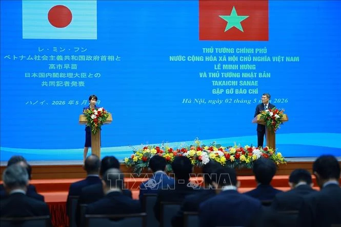 Thủ tướng Lê Minh Hưng và Thủ tướng Nhật Bản Takaichi Sanae gặp gỡ báo chí Thủ tướng Lê Minh Hưng và Thủ tướng Nhật Bản Takaichi Sanae gặp gỡ báo chí