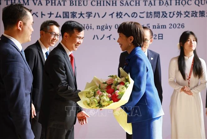 Thủ tướng Nhật Bản Takaichi Sanae phát biểu chính sách tại Đại học Quốc gia Hà Nội Thủ tướng Nhật Bản Takaichi Sanae phát biểu chính sách tại Đại học Quốc gia Hà Nội