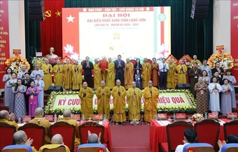 Thượng tọa Thích Quảng Truyền được tái suy cử Trưởng ban Trị sự Giáo hội Phật giáo Việt Nam tỉnh Lạng Sơn nhiệm kỳ 2026-2031