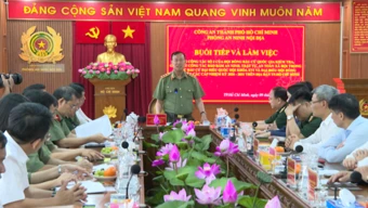 Thượng tướng Lê Tấn Tới kiểm tra công tác bảo đảm ANTT phục vụ bầu cử tại TP Hồ Chí Minh