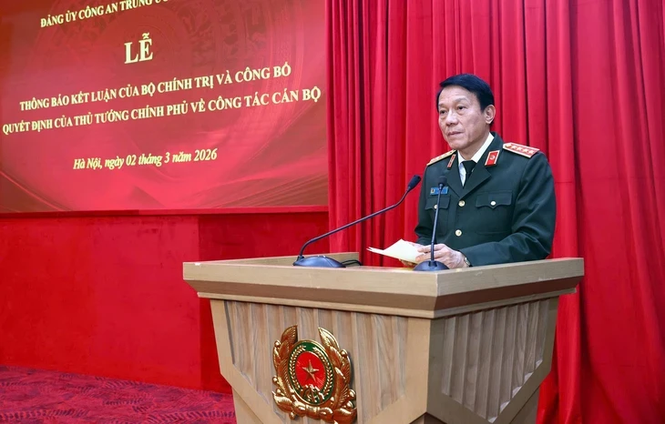 Thượng tướng Trần Quốc Tỏ thôi giữ chức Thứ trưởng Bộ Công an, nghỉ công tác từ 1-3