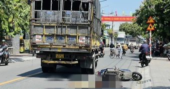 Tìm nhân chứng vụ nam sinh bị xe cán tử vong ở TPHCM