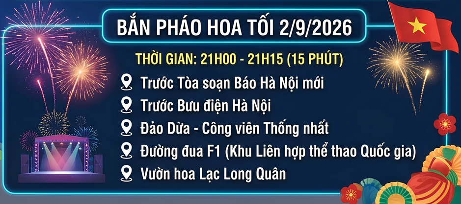 Tin vui cho tất cả người dân Hà Nội dịp Quốc khánh 2/9 Tin vui cho tất cả người dân Hà Nội dịp Quốc khánh 2/9