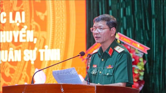 Tổ chức lại lực lượng vũ trang địa phương theo hướng 'tinh, gọn, mạnh' Tổ chức lại lực lượng vũ trang địa phương theo hướng 'tinh, gọn, mạnh'