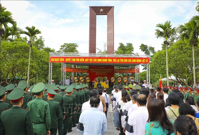 Tổ chức truy điệu, an táng hai hài cốt liệt sĩ Tổ chức truy điệu, an táng hai hài cốt liệt sĩ