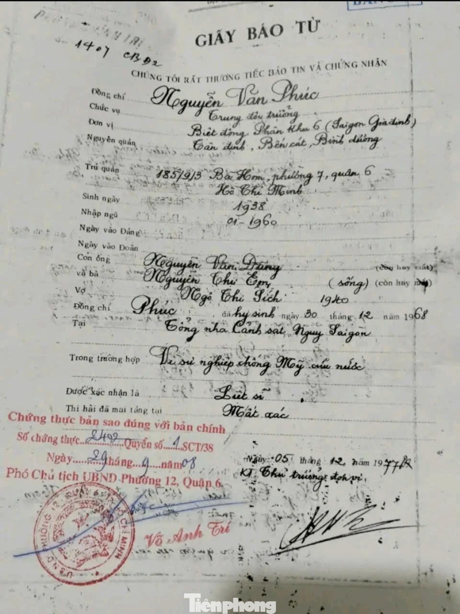 Tô hủ tiếu cuối cùng và 58 năm tìm kiếm người cha Biệt động Sài Gòn Tô hủ tiếu cuối cùng và 58 năm tìm kiếm người cha Biệt động Sài Gòn