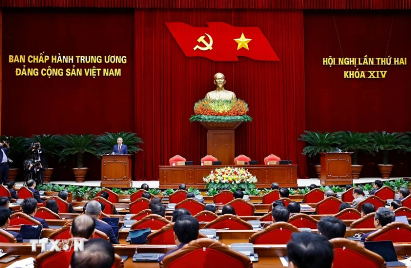 Toàn văn phát biểu bế mạc Hội nghị Trung ương lần thứ hai khoá XIV của Tổng Bí thư Tô Lâm Toàn văn phát biểu bế mạc Hội nghị Trung ương lần thứ hai khoá XIV của Tổng Bí thư Tô Lâm