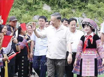 Tổng Bí thư, Chủ tịch nước dự Ngày hội Toàn dân bảo vệ an ninh Tổ quốc tại Sơn La