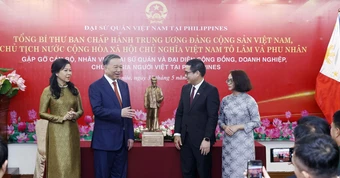 Tổng Bí thư, Chủ tịch nước gặp gỡ đại diện cộng đồng người Việt tại Philippines