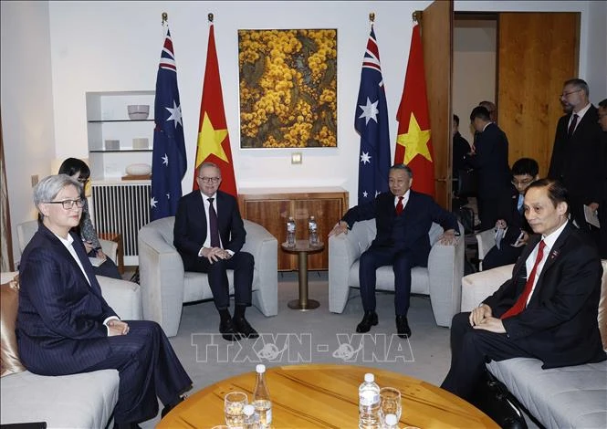 Tổng Bí thư, Chủ tịch nước Tô Lâm gặp hẹp Thủ tướng Australia Tổng Bí thư, Chủ tịch nước Tô Lâm gặp hẹp Thủ tướng Australia