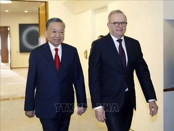 Tổng Bí thư, Chủ tịch nước Tô Lâm hội đàm chính thức với Thủ tướng Australia