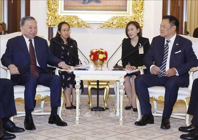 Tổng Bí thư, Chủ tịch nước Tô Lâm hội đàm hẹp với Thủ tướng Thái Lan Tổng Bí thư, Chủ tịch nước Tô Lâm hội đàm hẹp với Thủ tướng Thái Lan