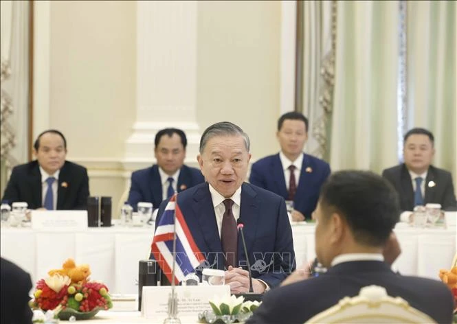 Tổng Bí thư, Chủ tịch nước Tô Lâm hội đàm hẹp với Thủ tướng Thái Lan Tổng Bí thư, Chủ tịch nước Tô Lâm hội đàm hẹp với Thủ tướng Thái Lan